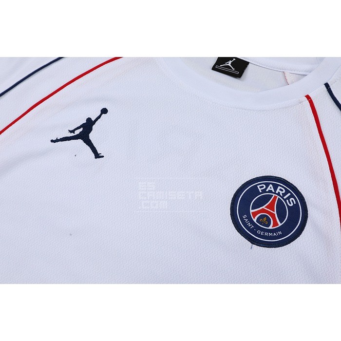 Chandal del Paris Saint-Germain Jordan Manga Corta 2022-23 Blanco - Pantalon Corto - Haga un click en la imagen para cerrar